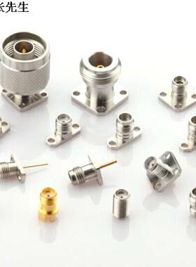 SMA DC-27GHz 驻波1.15:1 不锈钢 射频同轴法兰盘 连接器 连接头