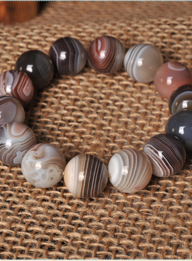 南京正宗天然雨花石缠丝玛瑙手链