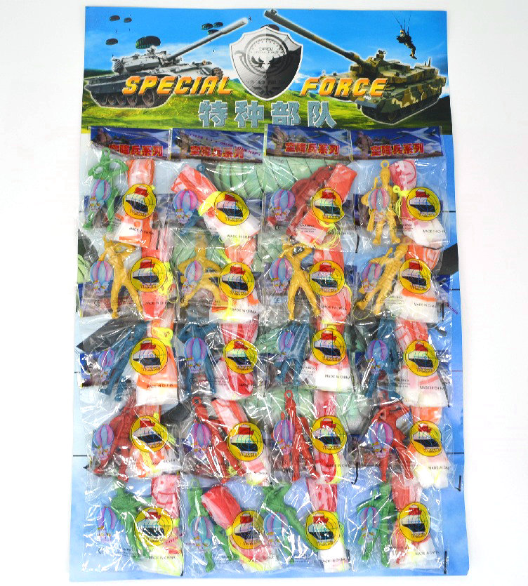 20小包手抛降落伞空中儿童玩具