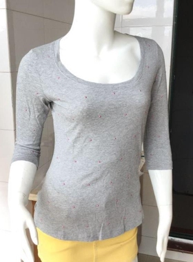 lottosport 乐途 女子 艾薇儿联名珍珠素色纯棉中袖T恤 ETLG008-2