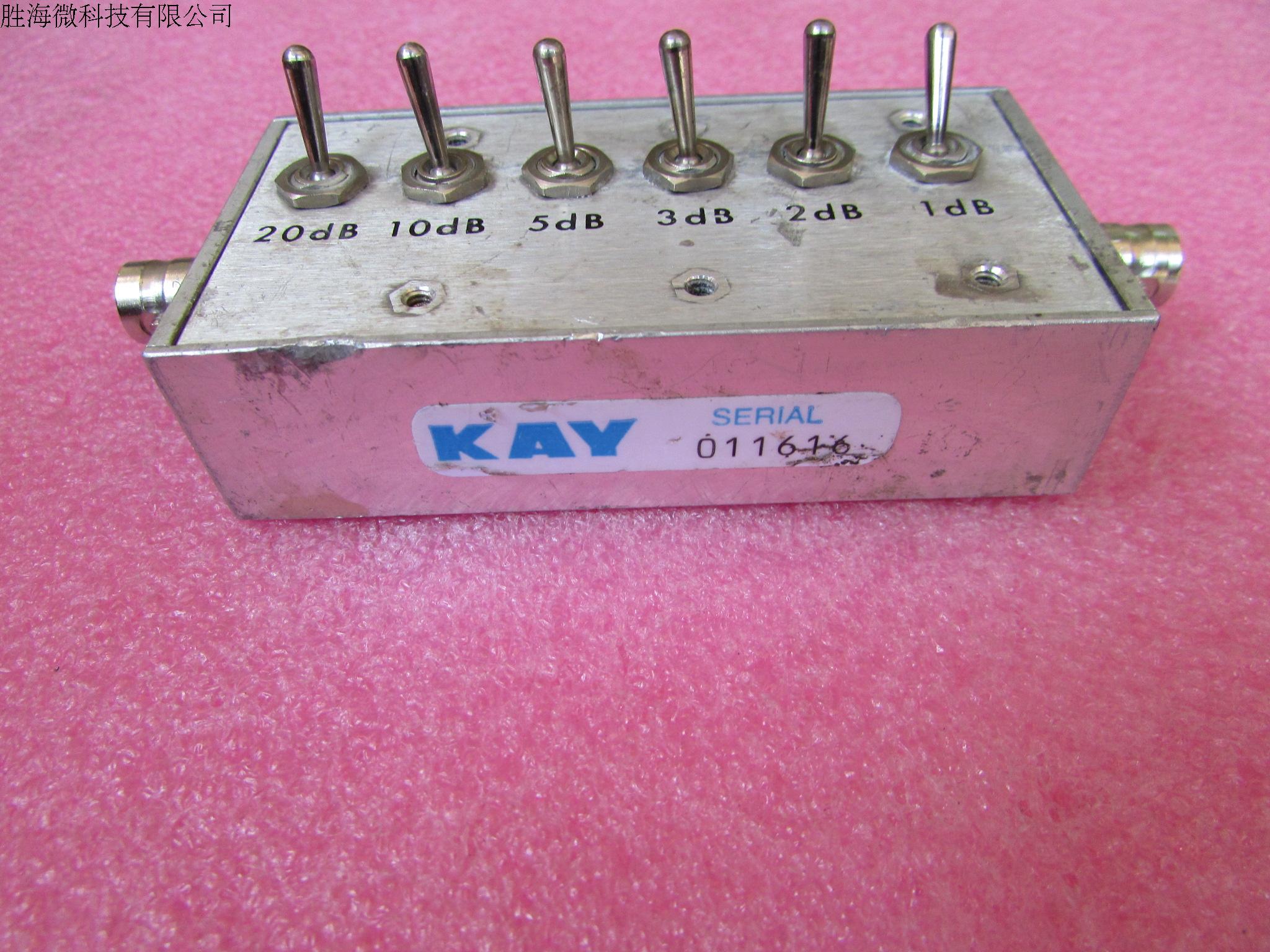 KAY进口 DC-2GHz  SMA 0-41dB  1dB步进 射频微波可调步进衰减器 电子元器件市场 其它元器件 原图主图