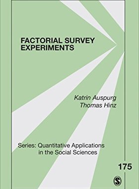 【预售】Factorial Survey Experiments