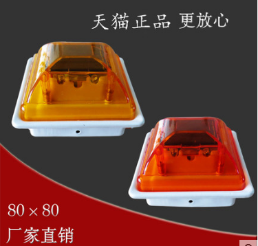 路捷80*80太阳能立柱帽灯围墙栏杆护栏灯发光柱帽灯