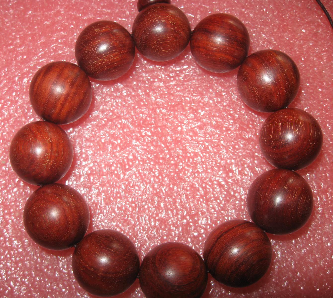 正宗印度小叶紫檀木手串 老料金星佛珠男女士手链20mm04款