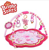 现货美国bright starts花朵乐园婴儿游戏垫毯爬行垫健身毯