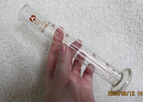 玻璃量筒50ML精确刻度A级测量工具分装仪器5/10/25/50/100/250ML