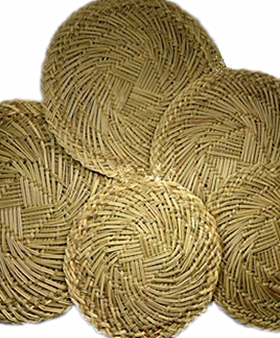 蒸笼草垫 加密小草垫 圆形蒸笼垫 草垫 笼屉垫16-53厘米 竹蒸笼