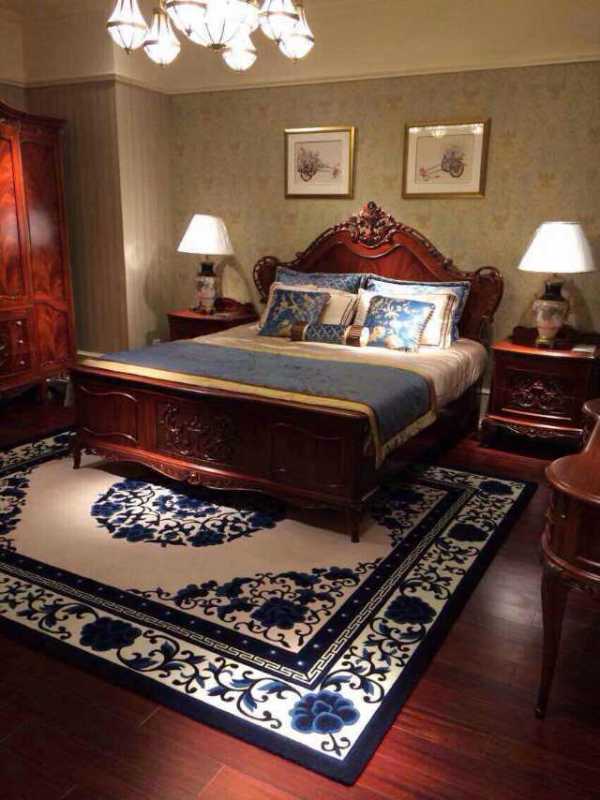 藏羊正品中式仿古纯羊毛地毯 卧室客厅会议室炕毯床毯特价包邮