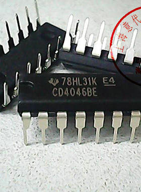 CD4046BE  TI   DIP-16〖正品原装〗赛格市场G332室实体店 现货