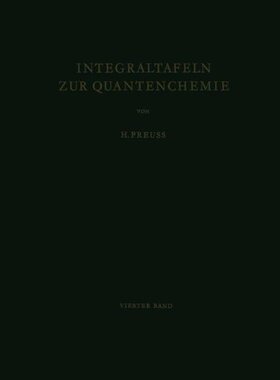 【预订】Integraltafeln Zur Quantenchemie: Vi...