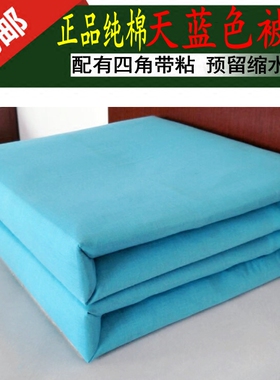 正品加密学生单人蓝色被套 单位纯棉蓝色被罩 全棉湖蓝色被罩包邮