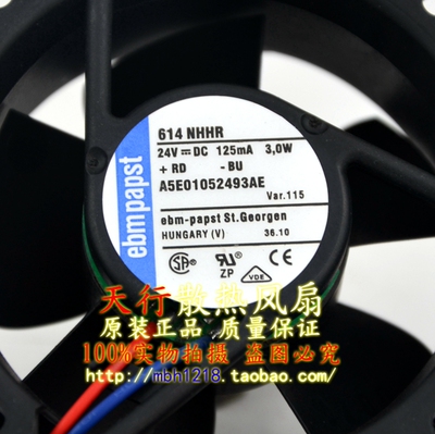 全新原装德国 6CM 6025 24V 3.0W 614NHHR 变频器散热风扇 保2年