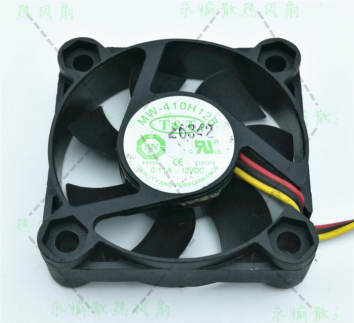 原装T&T 4010 DC12V 0.11A MW-410H12B NF8 静音测速滚珠散热风扇