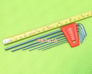 6件公制套装 5mm长柄平头内六角扳手 进口瑞士PB 1.5 211.H