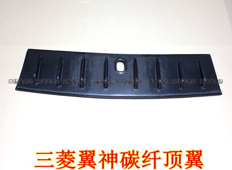 适用于三菱翼神改装碳纤维扰流顶翼尾翼车顶鲨鱼鳍定风翼装饰