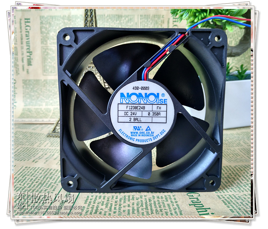 韩国F1238E24B 服务器静音风扇 12038 DC24V 0.350A 双滚珠轴承