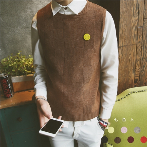 Débardeur homme Woolen gilet pour automne - Ref 1598562 Image 1