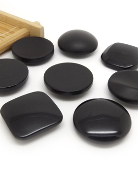 高档树脂纽扣批 黑色蘑菇方形不规程钮扣专卖呢大衣毛衣外套扣子