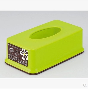 日本进口 inomata塑料纸巾盒时尚简约抽纸盒有盖子纸巾收纳盒