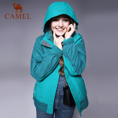 【非卖品】【断码清仓】CAMEL骆驼户外女款冲锋衣透气女士三合一