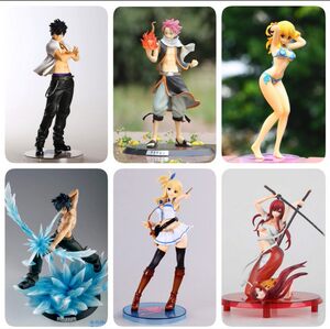 热卖 妖精的尾巴 露西 纳兹 哈比 格雷 艾露莎 妖尾手办模型公仔