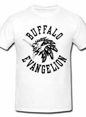 绮丽屋日本动漫周边EVA新世纪福音战士水牛短袖T恤满百包邮淘金币