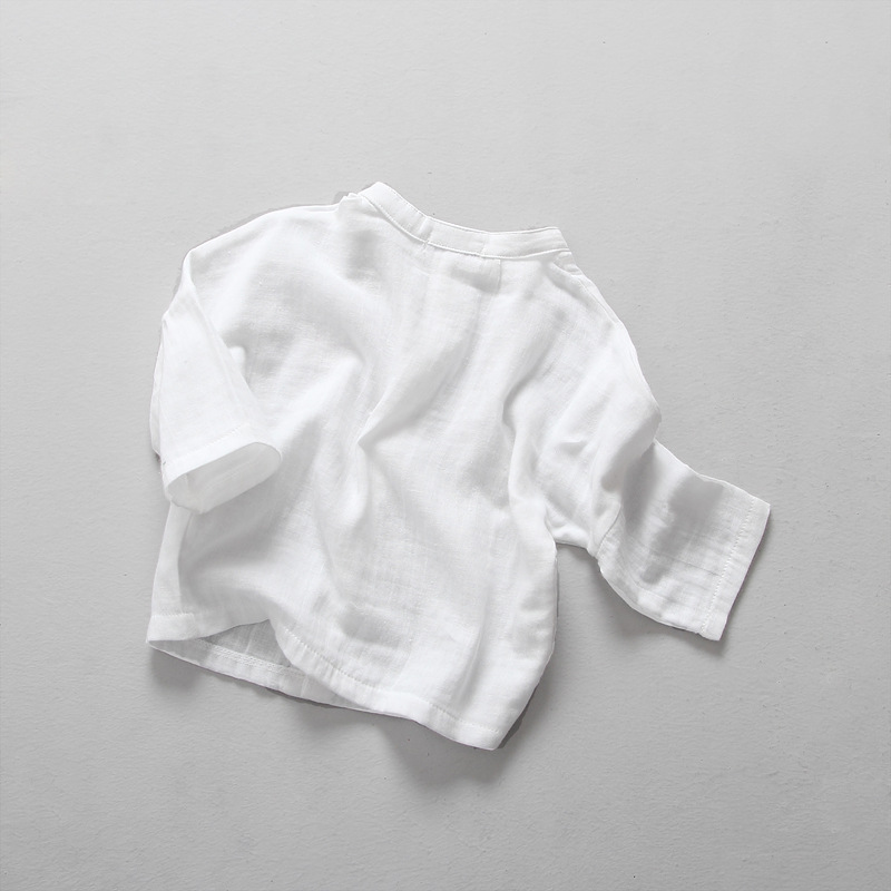 Chemise enfant à manche longue en coton - Ref 2083823 Image 3