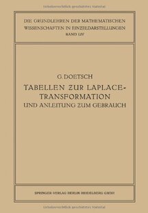 【预订】Tabellen Zur Laplace-Transformation ...