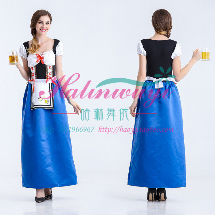 万圣节服装女啤酒节酒吧女郎 cosplay德国巴伐利亚啤酒节服装派对