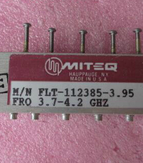 MITEQ FLT-112385-3.95 3.7-4.2GHz SMA 射频微波同轴带通滤波器