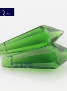 绿尖珠水晶新品 38 55本色灯饰散珠配件diy婚庆隔断珠帘门帘吊坠