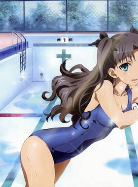 日本动漫海报 圣杯之战命运之夜Fate/stay night动漫装饰画D7805C