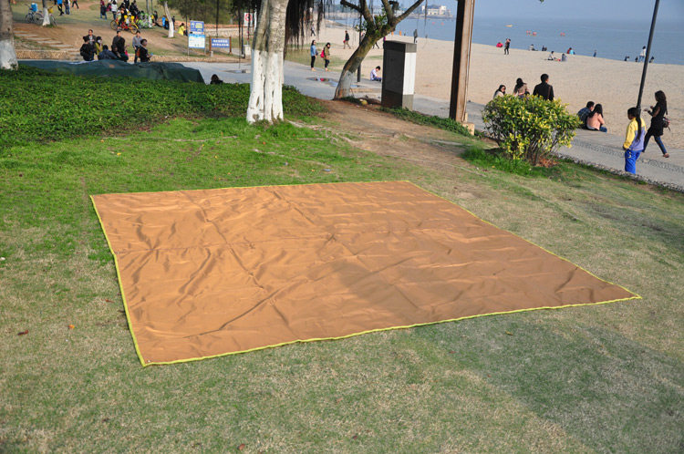 超轻 抗撕裂牛津布 帐篷地布/地席 野餐垫 涂银天幕3M 3.3M