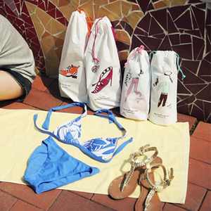 创意户外收纳旅行包鞋袋内衣防水束口袋便携多功能分类整理包5106