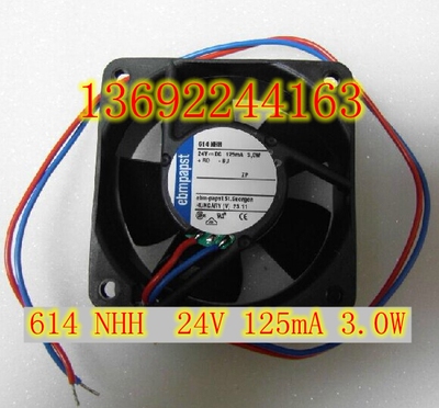 全新原装ebmpapst变频器风扇 TYP 614NHH 6025 24V 3W 轴流风机