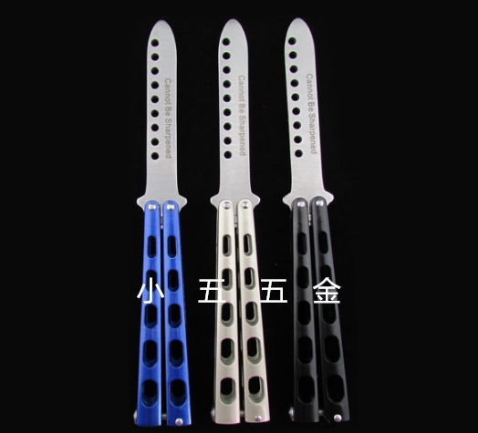蝴蝶刀甩刀铆钉版免维护练习工具折叠刀训练刀未开刃送刀套包邮在类目 户外/登山/野营/旅行用品, 刀具/多用工具, 其他户外刀具中 - 来自Buy2taobao.com提供专业的淘宝代购服务