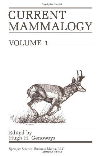 【预售】Current Mammalogy: Volume 1