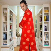 晚礼服敬酒服 新郎中式 结婚礼服套装 男长袍马褂唐装 真丝缎面男士