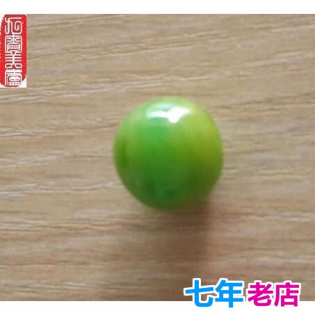 diy老蜜蜡苹果绿手链散珠特价