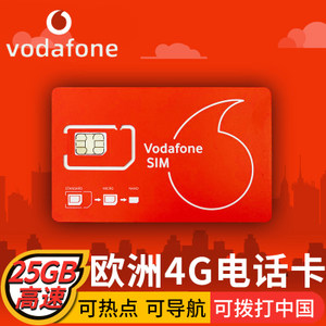 欧洲电话卡多国通用4g上网卡东欧北欧冰岛电
