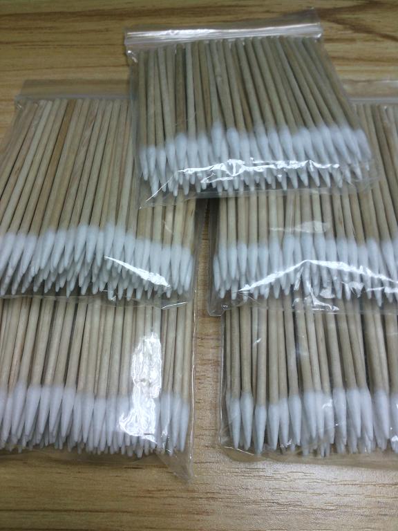 棉签包邮牙签棉签无尘工业棉棒单头棉棒尖头木棒棉签纹绣圆头棉棒