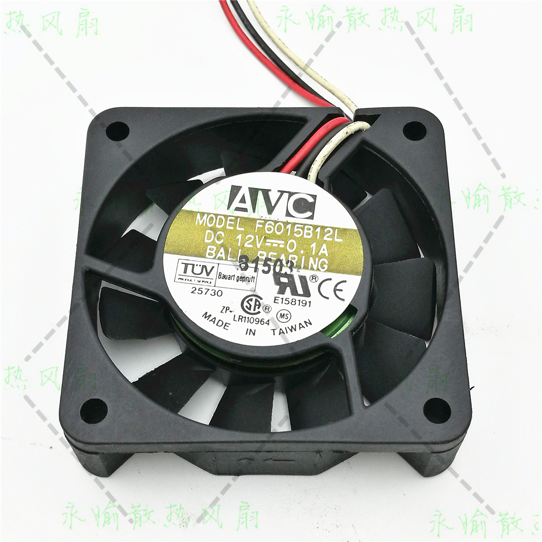 AVC F6015B12L 12V 0.1A 6CM CPU 测速 双滚珠 静音 主板散热风扇