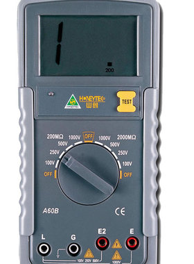 山创HONEYTEK绝缘表兆欧表A60B 数字兆欧表1000V绝缘测试仪