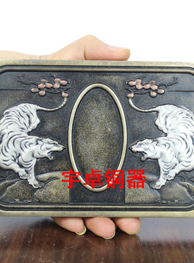 纯铜实心文房四宝摆件工艺品