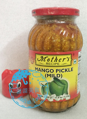 INDIAN 印度 Mother's MANGO PICKLE MILD 微辣芒果泡菜酱 咸酸味