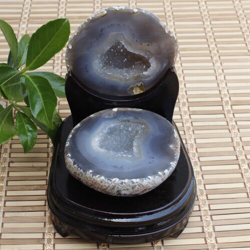 巴西进口天然玛瑙聚宝盆 水晶洞 摆件 旺财 旺运 镇宅 消磁 纳福
