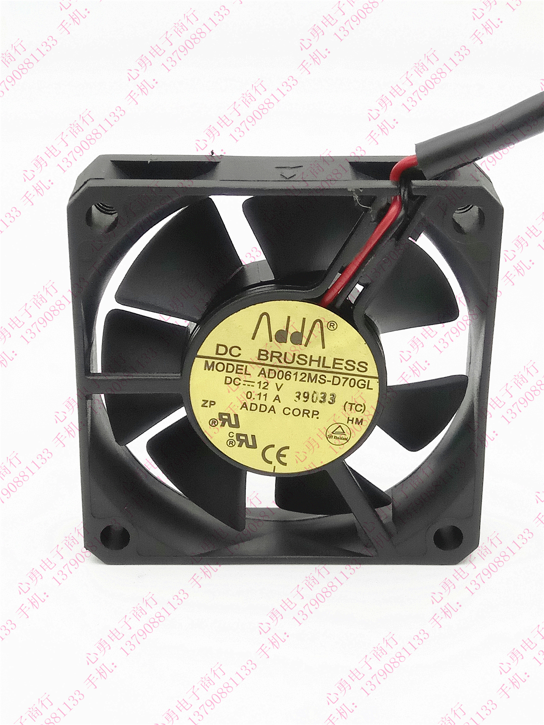 正品ADDA/协喜 AD0612MS-D70GL 12V 0.11A 6015 2线散热风扇 6CM