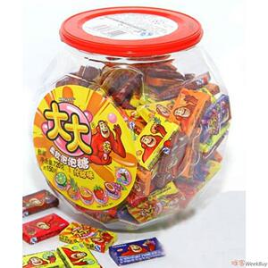 箭牌大大泡泡糖什锦口味 约150粒 80后怀旧经典零食戒烟口香糖