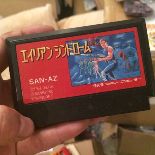 正版游戏卡带异形战士任天堂FC