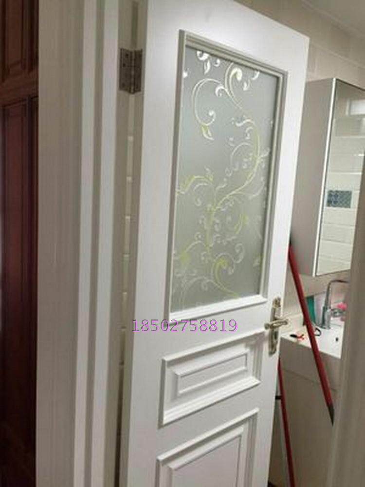 定制钢化雕刻工艺术玻璃门天花玄关薰衣草欧式隔断屏风吊顶简约芯